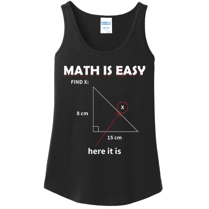 Math Geometry Mathematicians Ladies Essential Tank