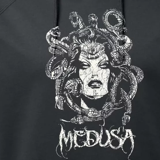 Medusa Greek Mythology Gothic Performance Fleece Hoodie