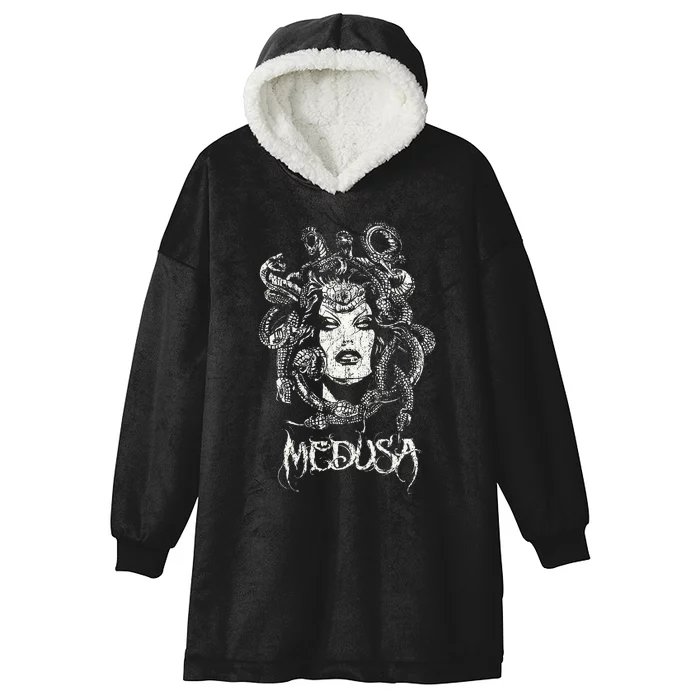 Medusa Greek Mythology Gothic Hooded Wearable Blanket