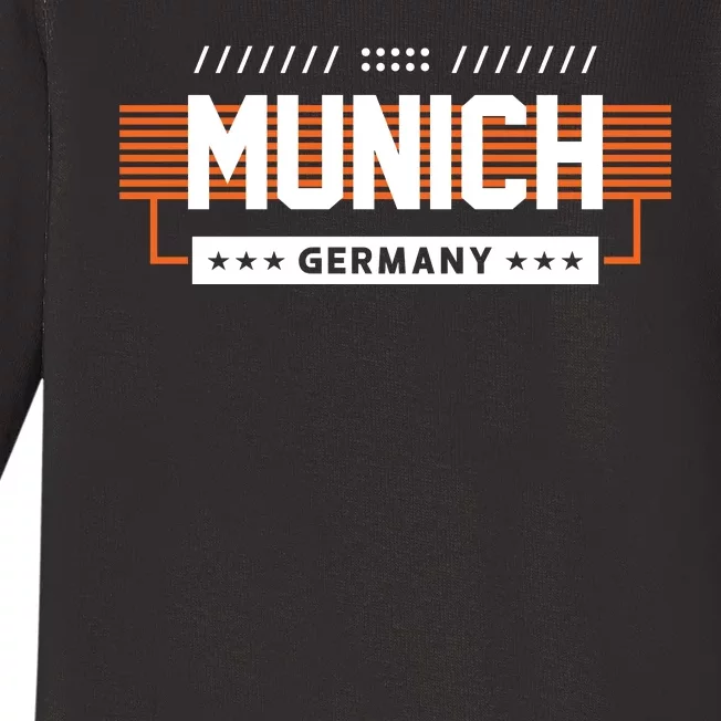 Munich Germany Baby Long Sleeve Bodysuit