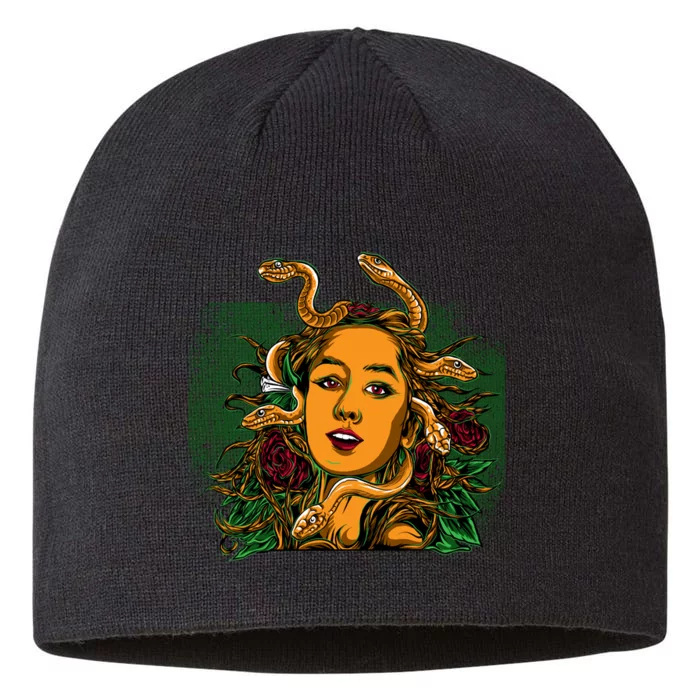 Medusa Greek Mythology Gorgo 8 1/2in Sustainable Knit Beanie