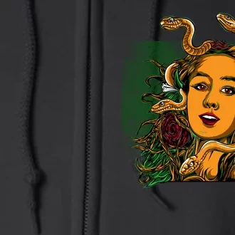 Medusa Greek Mythology Gorgo Full Zip Hoodie