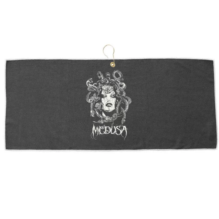 Medusa Greek Mythology Gothic Large Microfiber Waffle Golf Towel