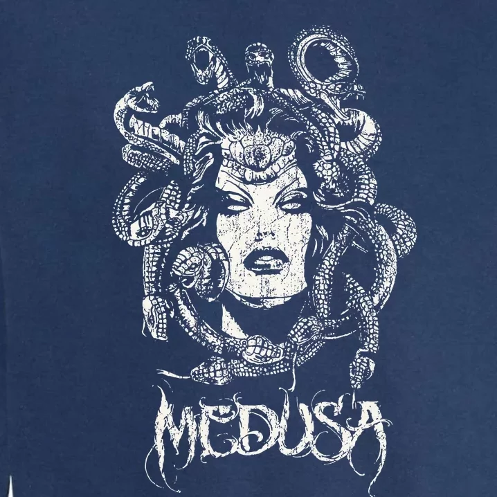 Medusa Greek Mythology Gothic Garment-Dyed Sweatshirt