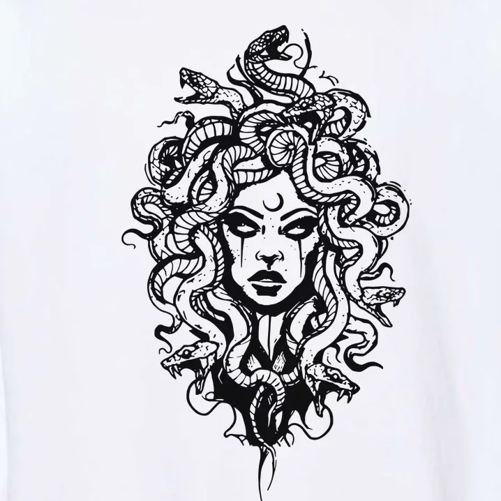 Medusa Greek Mythology Strong Women Rights Feminist Garment-Dyed Sweatshirt