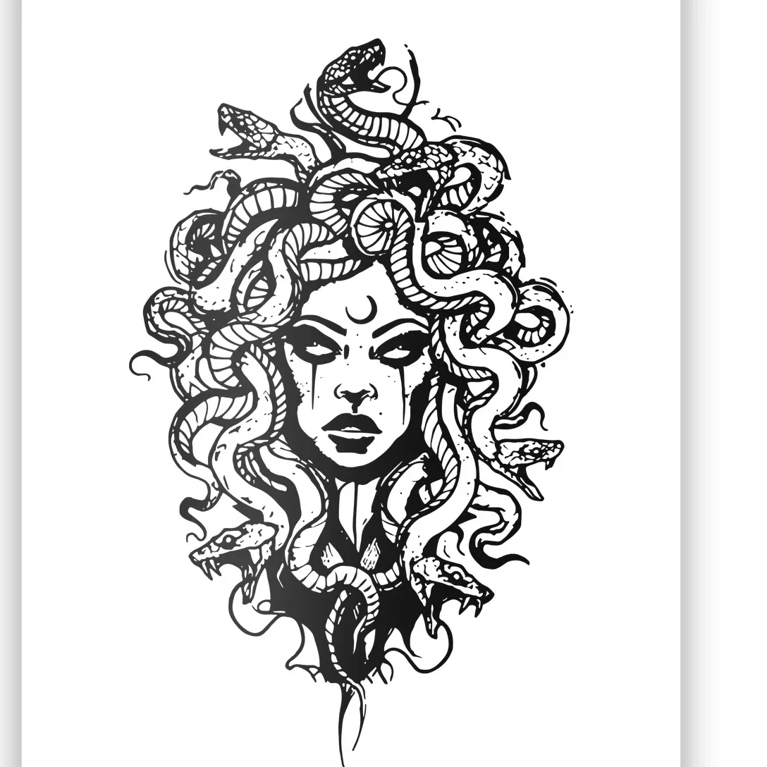 Medusa Greek Mythology Strong Women Rights Feminist Poster