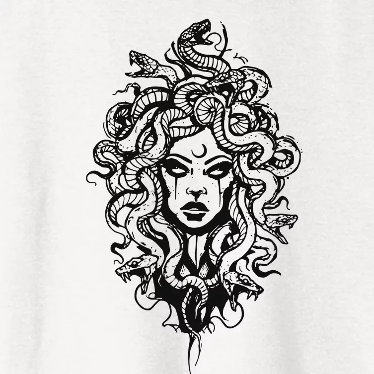 Medusa Greek Mythology Strong Women Rights Feminist Women's Crop Top Tee