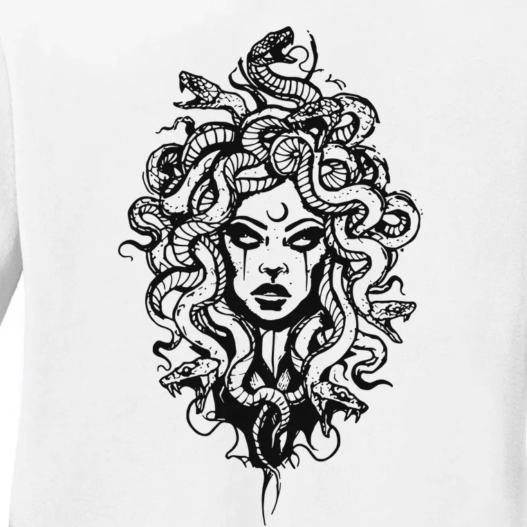 Medusa Greek Mythology Strong Women Rights Feminist Ladies Long Sleeve Shirt