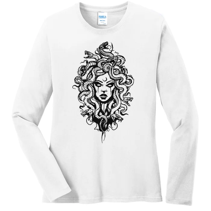 Medusa Greek Mythology Strong Women Rights Feminist Ladies Long Sleeve Shirt