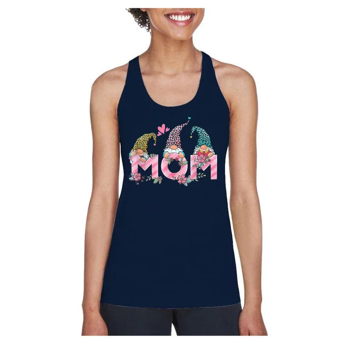 Mom Gnome Mother's Day Cute Gift Women's Racerback Tank