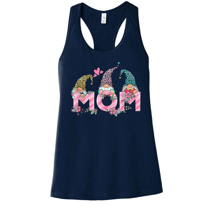 Mom Gnome Mother's Day Cute Gift Women's Racerback Tank