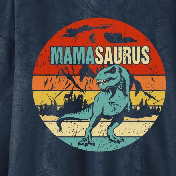 Mamasaurus Gift Mom Christmas Funny Gift T Rex Mama Saurus Dino Gift Hooded Wearable Blanket