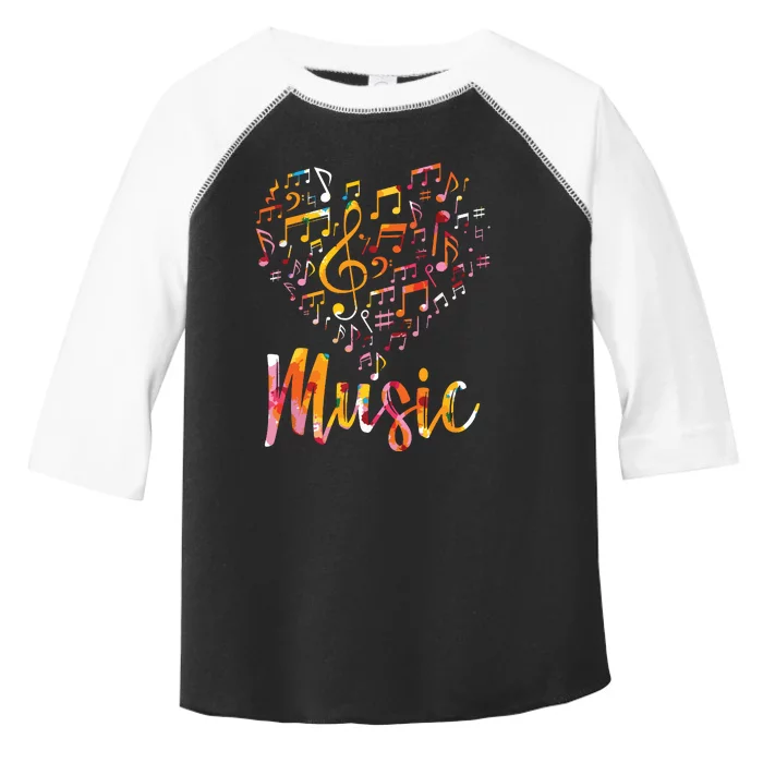 Musician Gift Musical Instrument Music Notes Treble Clef Toddler Fine Jersey T-Shirt