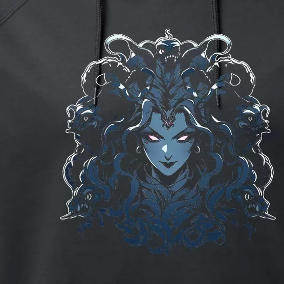 Medusa Greek Mythology Performance Fleece Hoodie