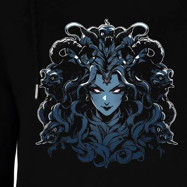 Medusa Greek Mythology Womens Funnel Neck Pullover Hood