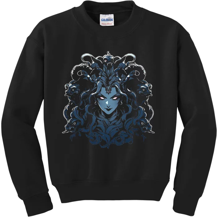 Medusa Greek Mythology Kids Sweatshirt