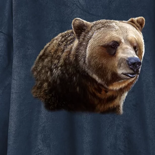 Majestic Grizzly Hooded Wearable Blanket