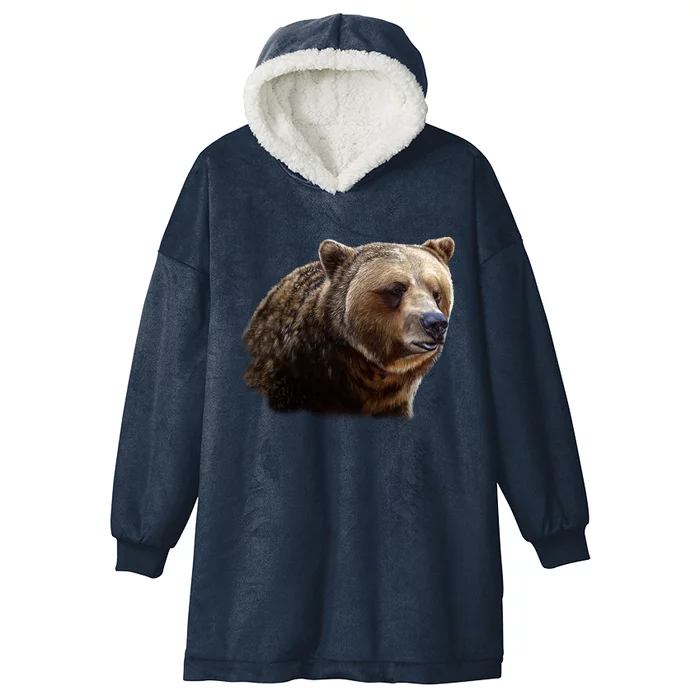 Majestic Grizzly Hooded Wearable Blanket