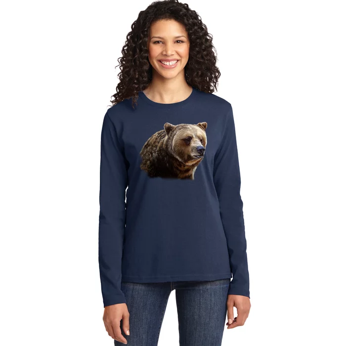 Majestic Grizzly Ladies Long Sleeve Shirt