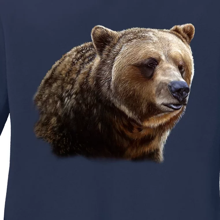 Majestic Grizzly Ladies Long Sleeve Shirt