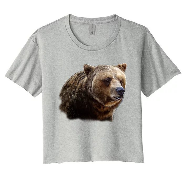 Majestic Grizzly Women's Crop Top Tee