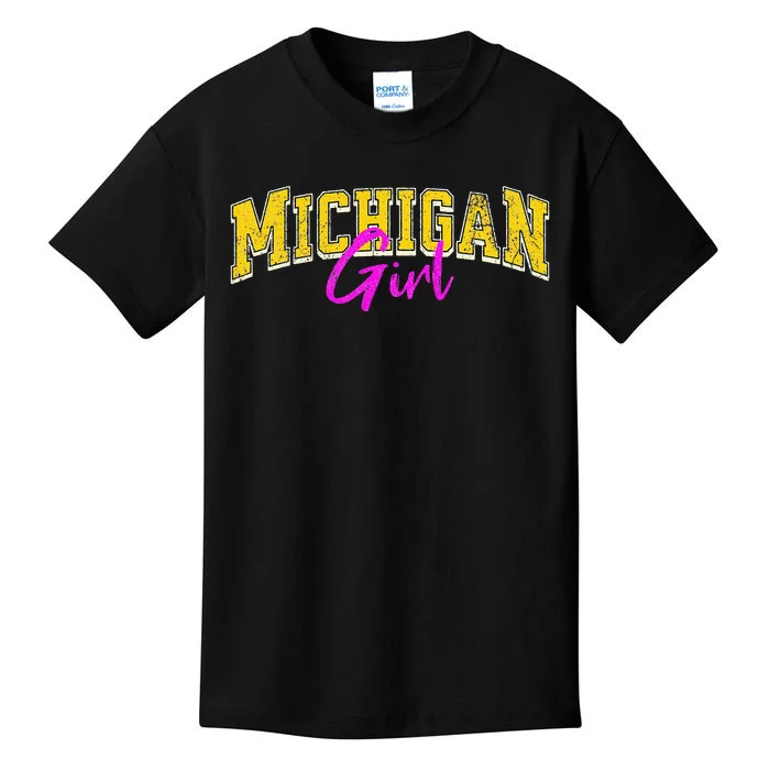 Michigan Girl Kids T-Shirt