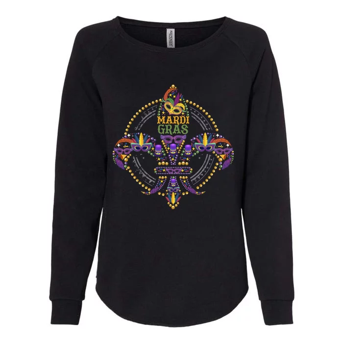 Mardi Gras Mask Gift Design Idea Gift Womens California Wash Sweatshirt