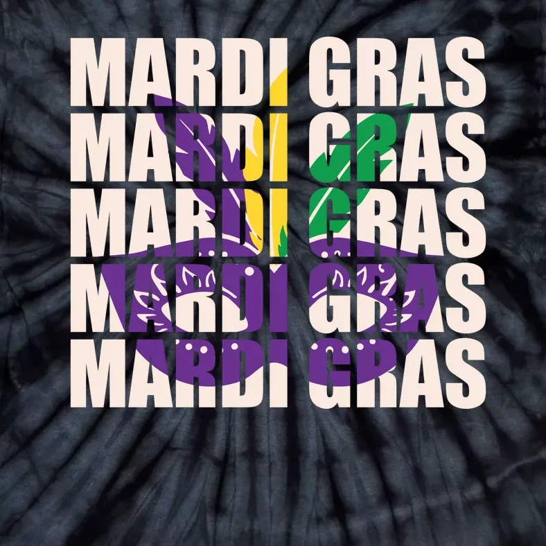 Mardi Gras Mask Mardi Gras Party Costume Tie-Dye T-Shirt