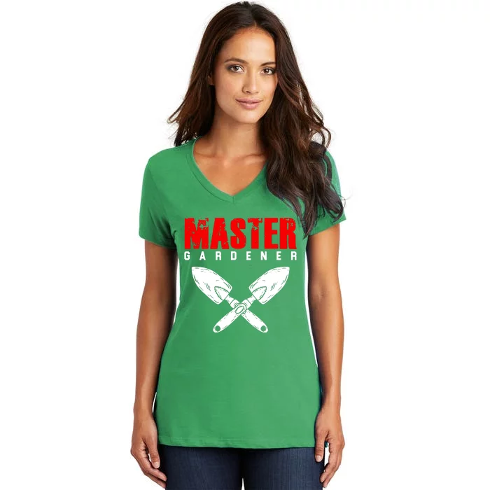 Master Gardener Women's V-Neck T-Shirt