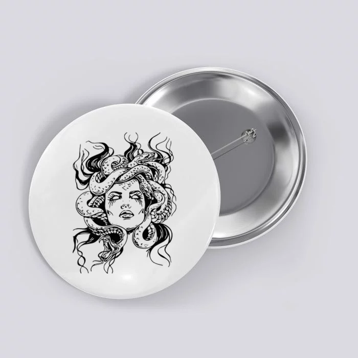 Medusa Greek Mythology Goddess Wo Gifts Button