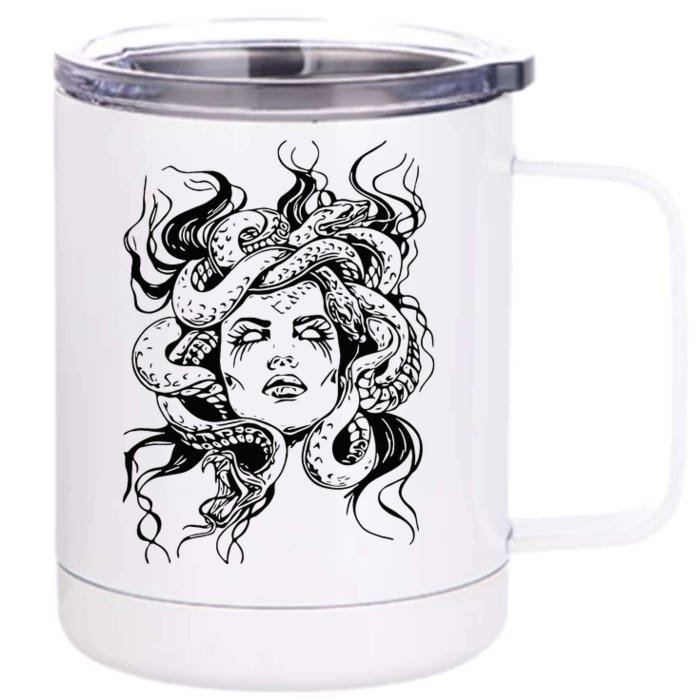 Medusa Greek Mythology Goddess Wo Gifts Front & Back 12oz Stainless Steel Tumbler Cup