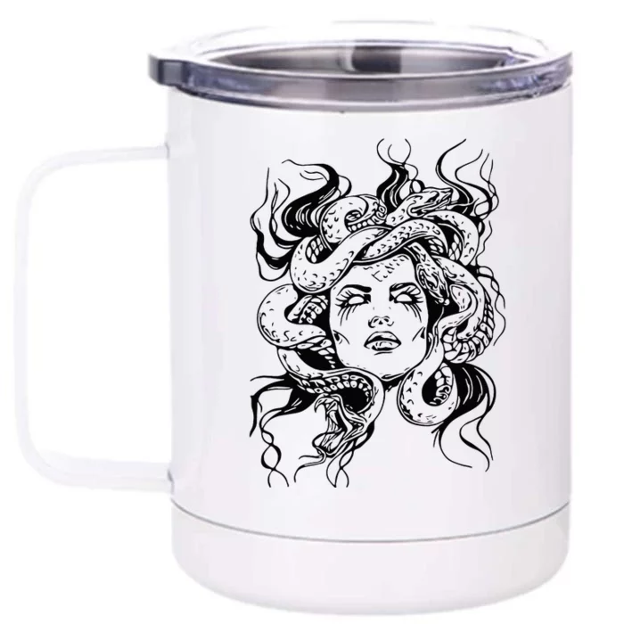 Medusa Greek Mythology Goddess Wo Gifts Front & Back 12oz Stainless Steel Tumbler Cup