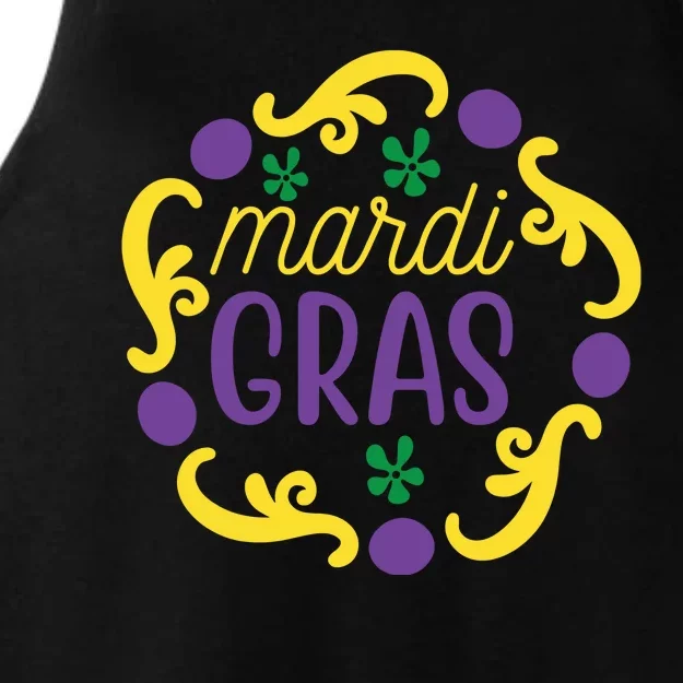 Mardi Gras Ladies Tri-Blend Wicking Tank