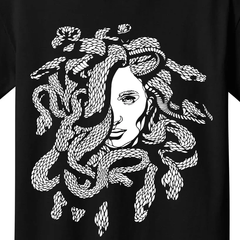 Medusa Greek Mythology Snake Lover Kids T-Shirt