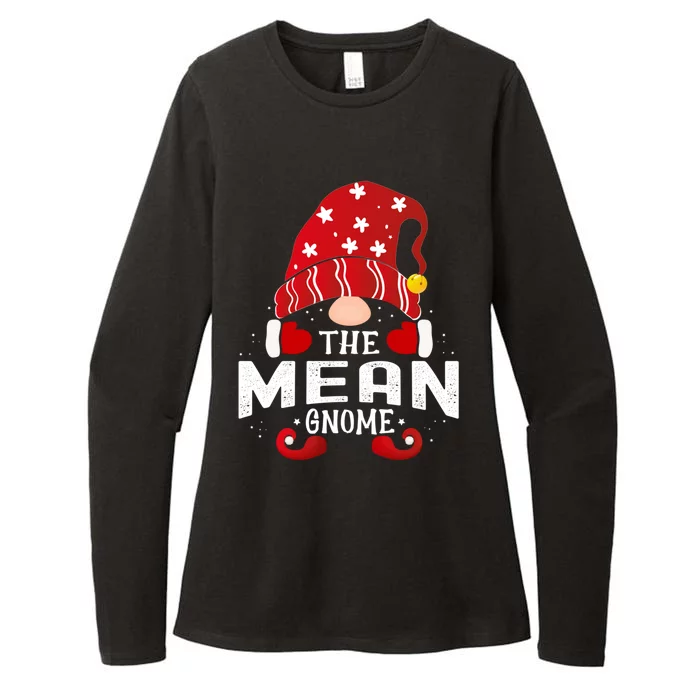 Mean Gnome Matching Christmas Pjs For Family Gift Womens CVC Long Sleeve Shirt