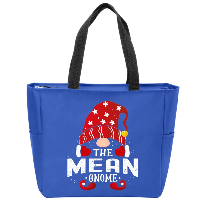 Mean Gnome Matching Christmas Pjs For Family Gift Zip Tote Bag