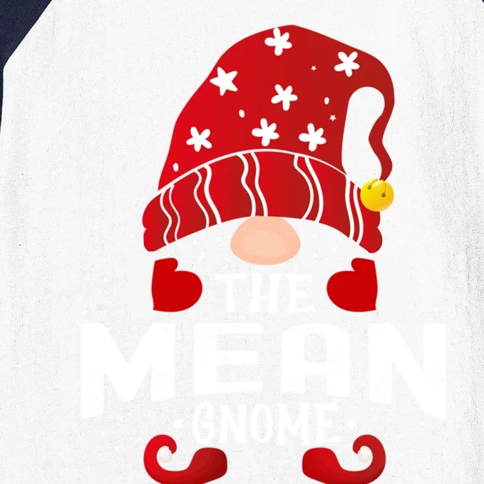 Mean Gnome Matching Christmas Pjs For Family Gift Baseball Sleeve Shirt