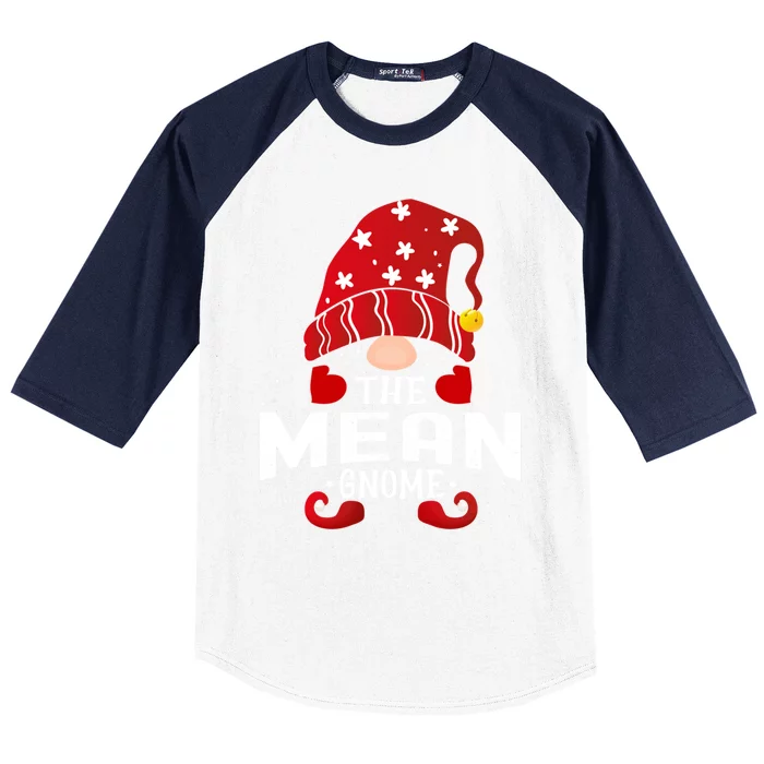 Mean Gnome Matching Christmas Pjs For Family Gift Baseball Sleeve Shirt