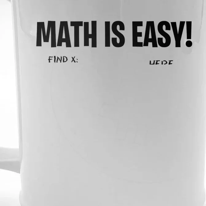 Math Geometry Mathematicians Cute Gift Front & Back Beer Stein