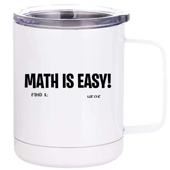 Math Geometry Mathematicians Cute Gift Front & Back 12oz Stainless Steel Tumbler Cup