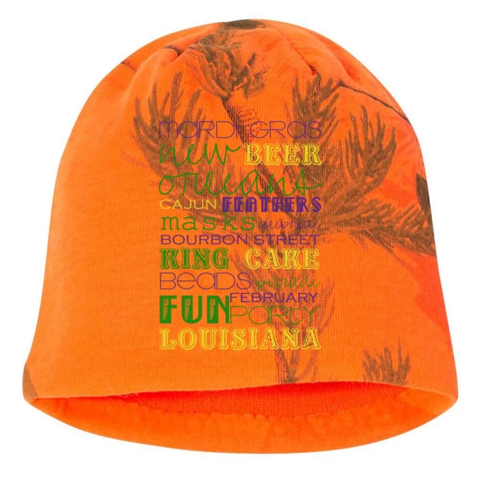 Mardi Gras New Orleans Festive Fun Party Kati - Camo Knit Beanie