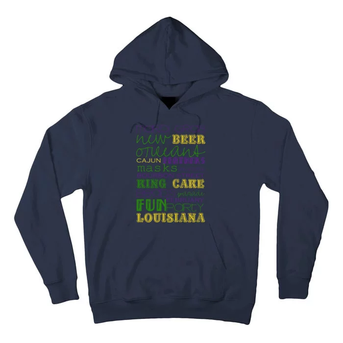 Mardi Gras New Orleans Festive Fun Party Tall Hoodie