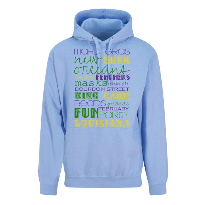 Mardi Gras New Orleans Festive Fun Party Unisex Surf Hoodie