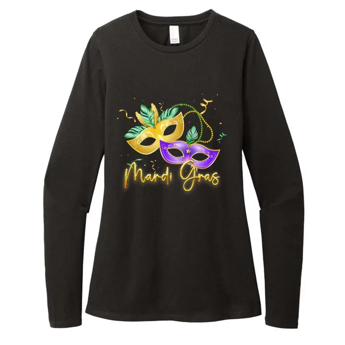 Mari Gras New Orleans Party Womens CVC Long Sleeve Shirt