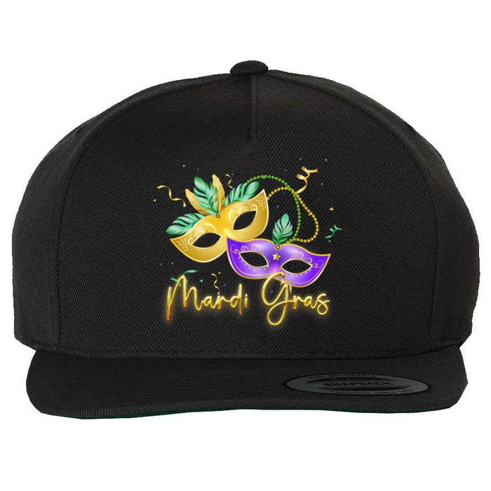 Mari Gras New Orleans Party Wool Snapback Cap