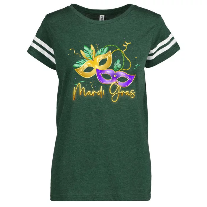 Mari Gras New Orleans Party Enza Ladies Jersey Football T-Shirt