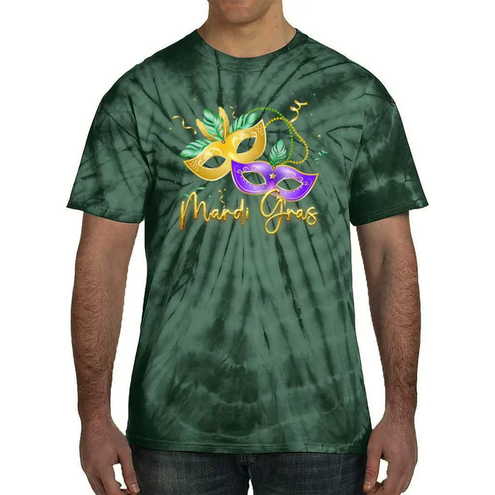 Mari Gras New Orleans Party Tie-Dye T-Shirt