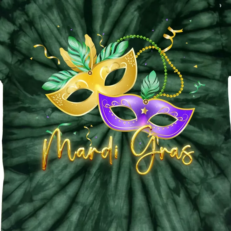 Mari Gras New Orleans Party Tie-Dye T-Shirt