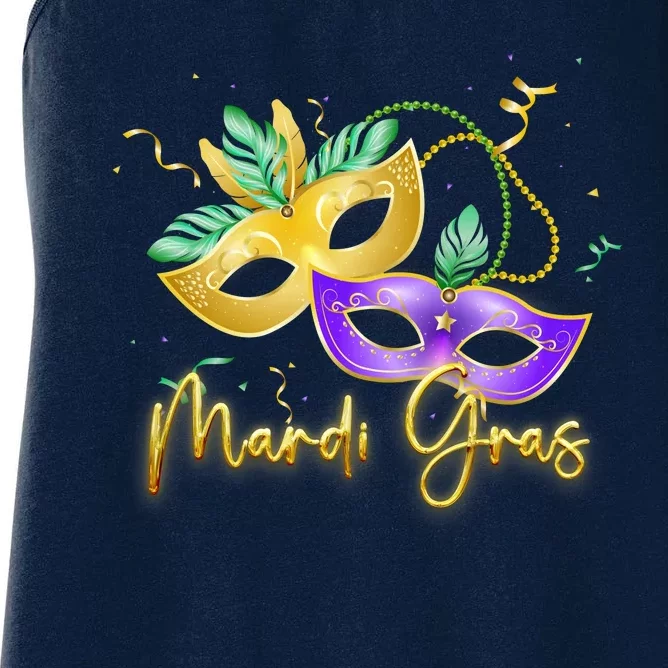 Mari Gras New Orleans Party Women's Racerback Tank