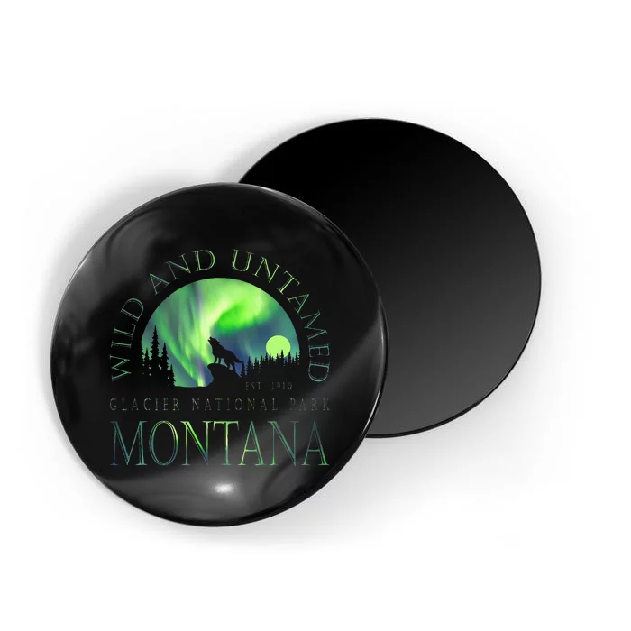 Montana Glacier National Park Northern Lights Magnet